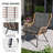 2 - Person High Back Wicker Patio Furniture Set with Cushions-1403082896