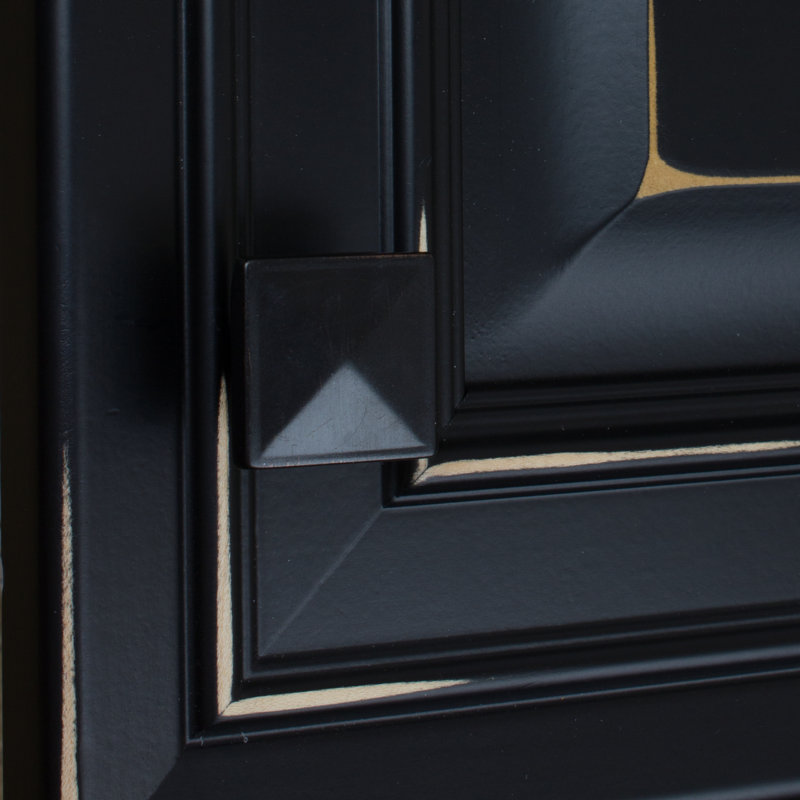 1 1/4" Length Square Knob, Oil Rubbed Bronze