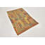 Tapis intérieur en laine noué la/beige 3 pi 3 po x 4 pi 10 po one-of-kind-main Lorain