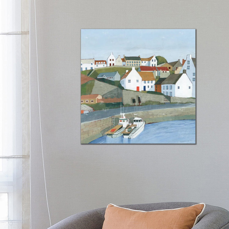 Old Coast Town I by Grace Popp - Wrapped Canvas Painting, 66.04 cm H x 66.04 cm W x 1.91 cm D