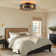 50cm Farmhouse Reversible Caged Ceiling Fan with Light Kit and Remote