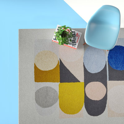 Shahig Rectangle Abstract Hand Woven Area Rug