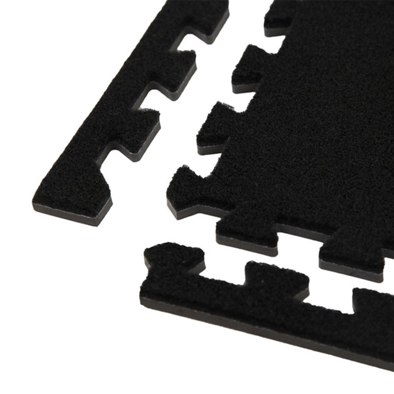 Carreau moelleux de qualité supérieure 24 po x 24 po, Noir