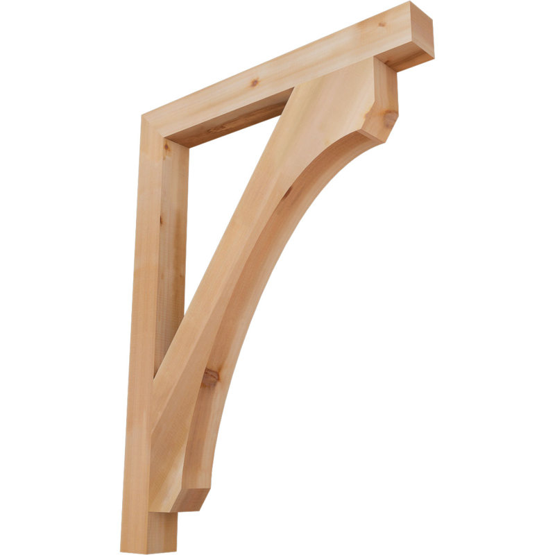 Support en bois rustique Legacy Block, Cèdre rouge, Lisse, H 48 po x l 3,5 po x P 36 po