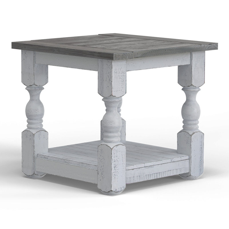 Wynnewood Glenna Solid Wood End Table with Storage