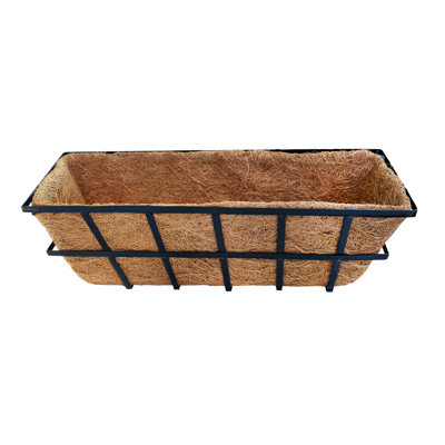 Coco Netal Grid Basket Planter, 24"