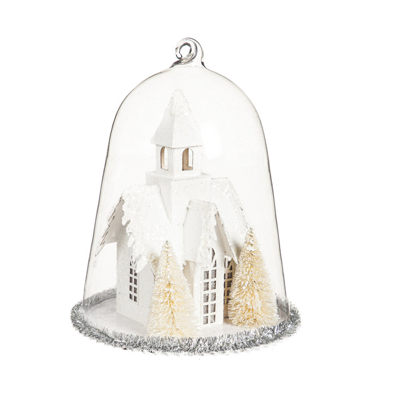 Scènes de village éclairées en cloches