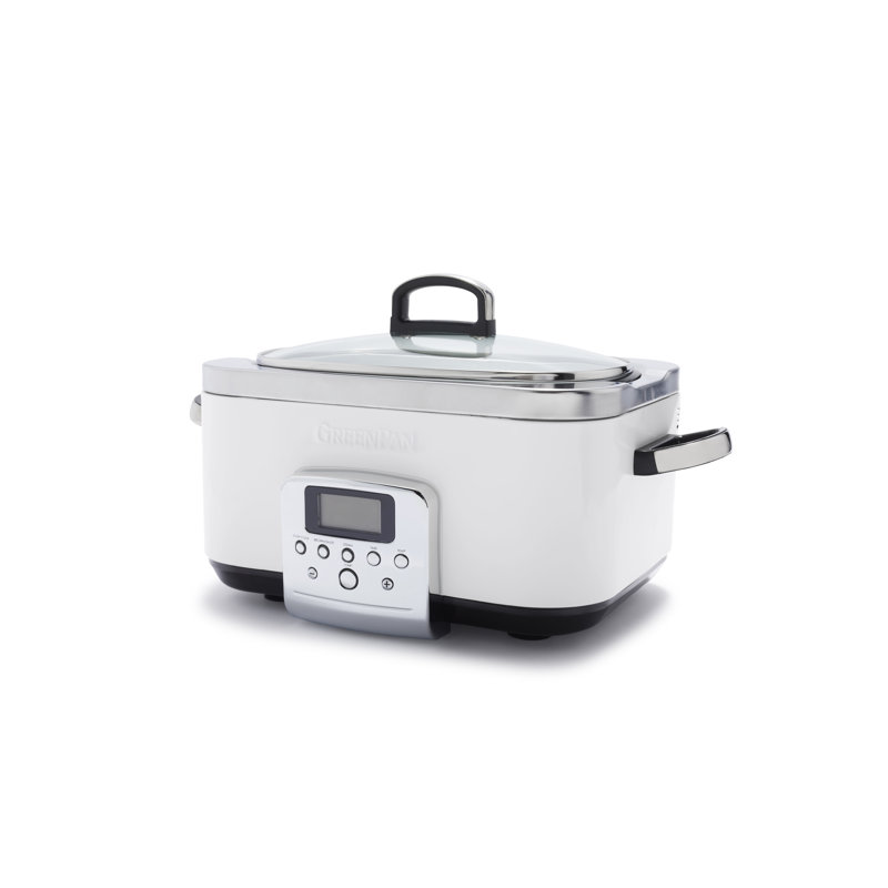 GreenPan Elite Slowcooker 6L, Cream