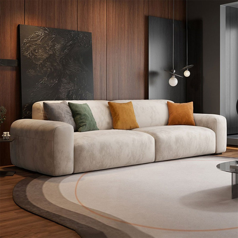 Coussin modulaire beige en polyester
