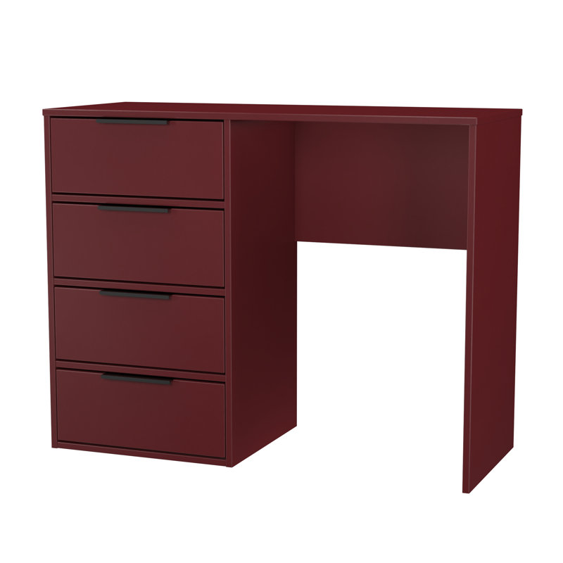 Taeyah 4 Drawer Vanity, Red