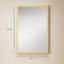 HOMCOM Decorative Rectangular Wall Mirror Wall-Mounted 60 x 40 cm Natural