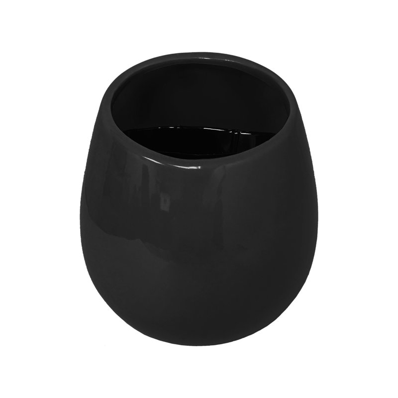 Jardinière murale Hilaria, H 3,5 po x l 4 po x P 5 po, Noir lustré