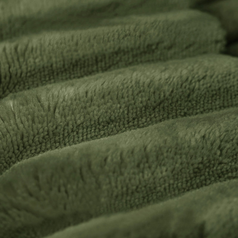 Repose-pieds pour canapé, aucun assemblage requis, vert (tissu velours côtelé moelleux), Vert