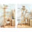Multi-Functional And Practical Solid Wood Cat Tree