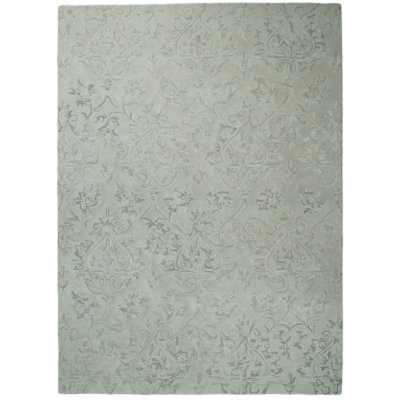 Wool Damask Indoor Rug