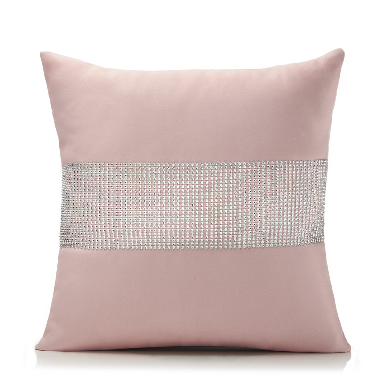 Alyson Square Cushion Cover, Blush