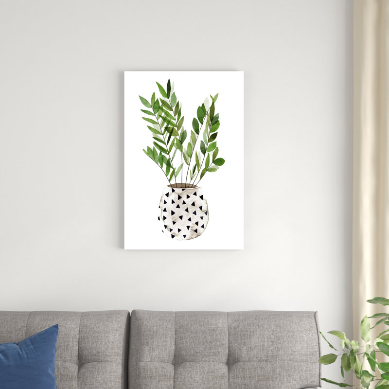 Plante dans un pot III, H 30 po x l 20 po x P 1 po