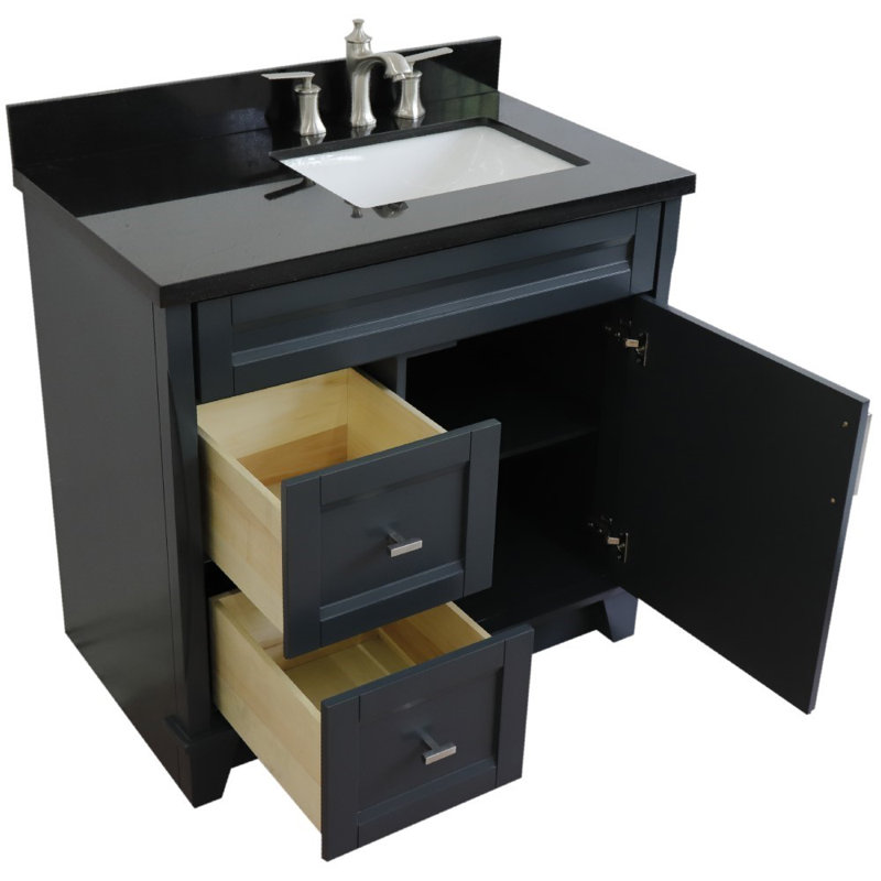 Ensemble de meuble-lavabo simple 37 po Ferrenby, Noir