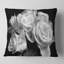 Bouquet de roses noir et blanc - coussin floral bouquet de roses-758508501