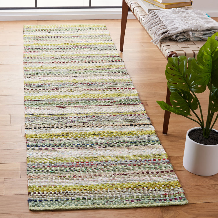 Vesey Hand Woven Cotton Striped Rug
