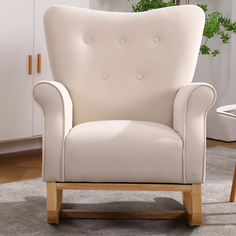 Chaise berçante Maylie, Beige