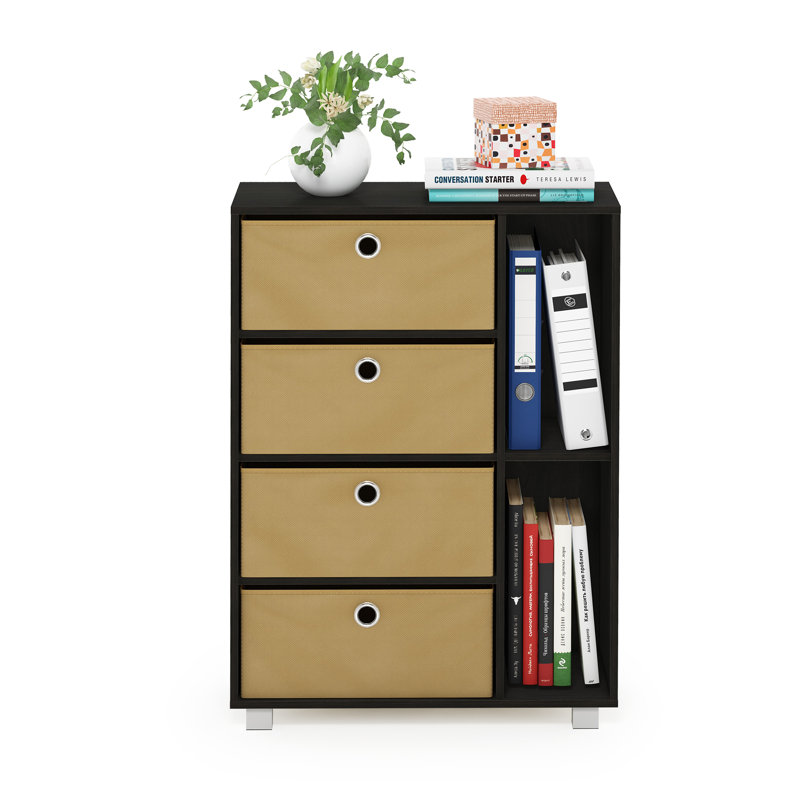 Hayley Accent Chest, Espresso/Brown Bins