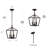 Artha 3 - Light Lantern Geometric Chandelier-940582848
