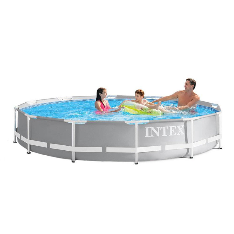 Plastic Round Frame Set Pool 30'' H x 144'' W x 144'' L