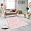 Tapis tissé élégant, 5,6 x 7,5 pieds, 100% polyester, hauteur des poils de 0,3 po | Pois antibactérien, feutre en PVC antidérapant, lavable à la machine | Impression 3D numérique, durable et facile à entretenir - parfaite pour n'importe quelle pièce-1653602279