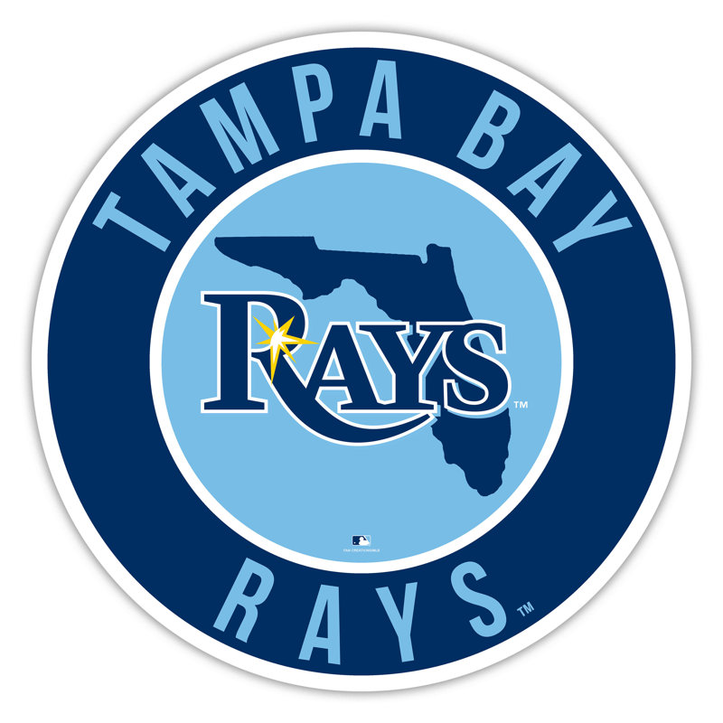 Tampa Bay Rays Bright Line - 16 po avec cercle