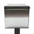 Steel Post Mounted Mailbox with Magnetic Closure