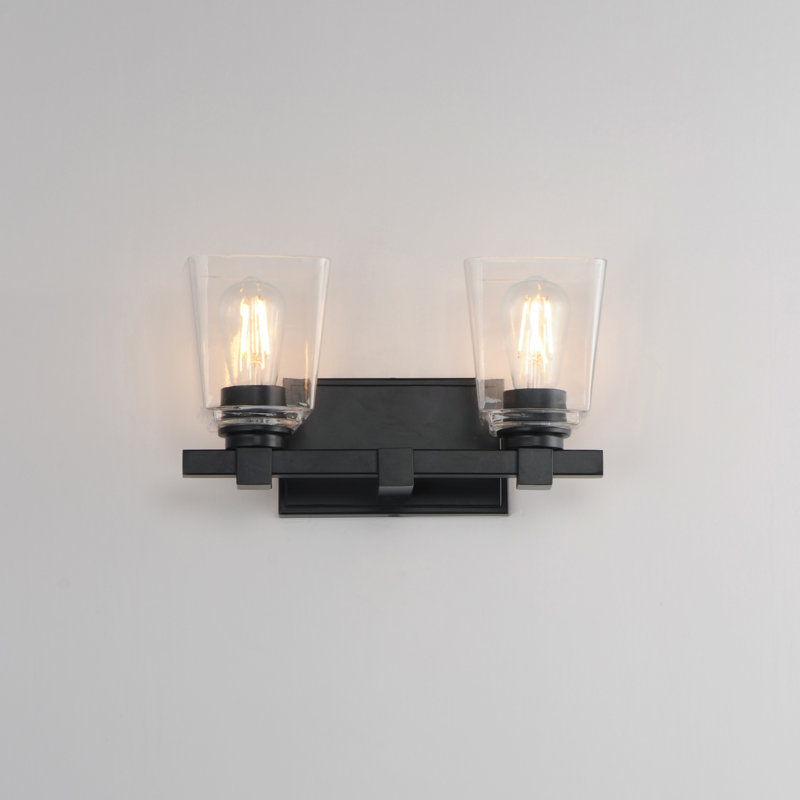 Cubos-Wall Sconce, Black