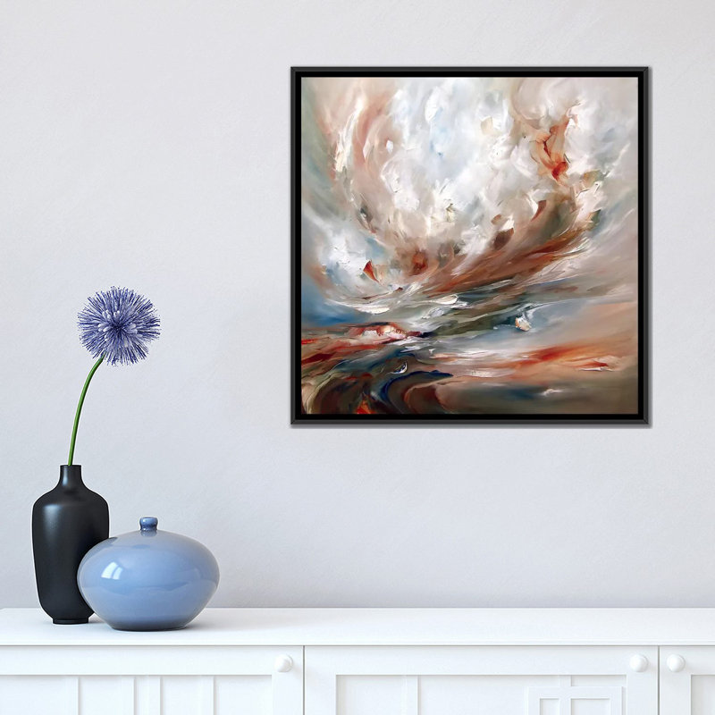 «The Flight», reproduction d'art sur toile tendue, H 18 po x l 18 po x P 1,5 po, Toile avec cadre noir, Pas de tapis