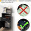 Armoire mobile noire pour rangement avec tiroir et armoire, support d'imprimante. Grande capacité, se déplace facilement, s'adapte à l'espace de bureau, construit en noir. Espace, librement, construction