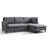 92'' Wide Modern L-Shaped Sectional Sofa With Chaise In Fabric Upholstery