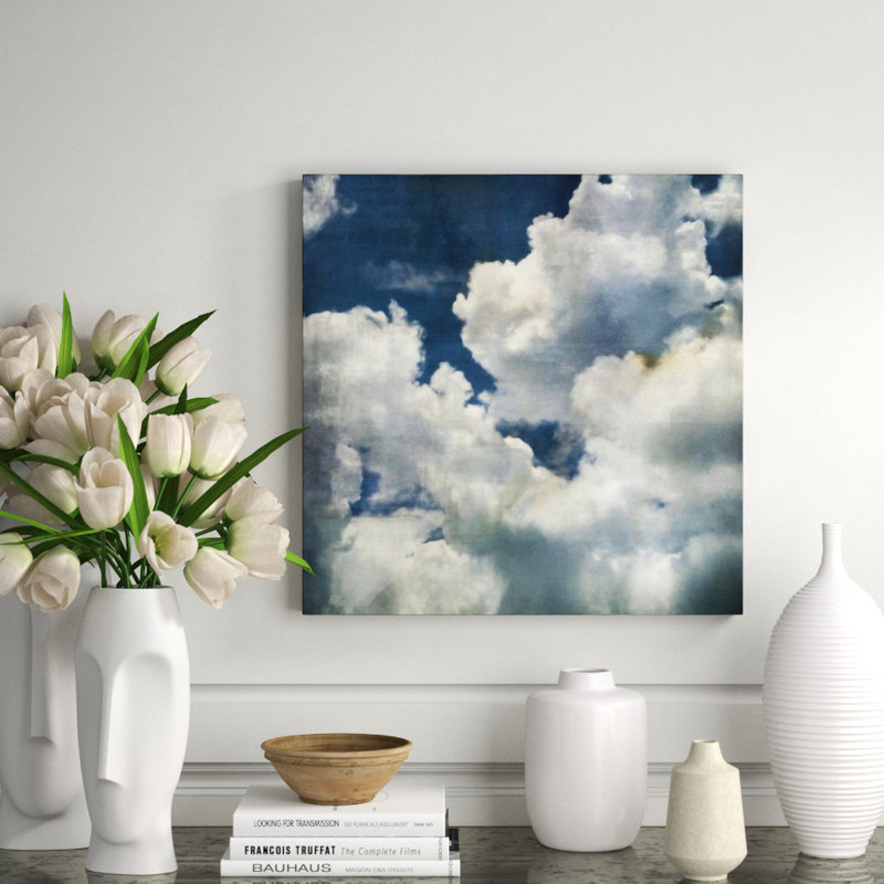 Cloudy Sky Print by Barclay Butera, Image Brush Gel, 24" H x 24" W