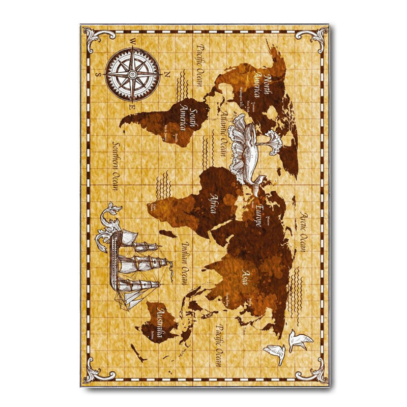 Tapis en coton Jailyn, Carré 2 pi 7 po