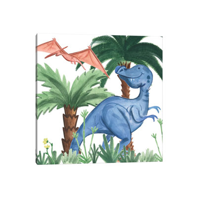 Dino Buddies I by Jamie Douglas - Wrapped Canvas Print