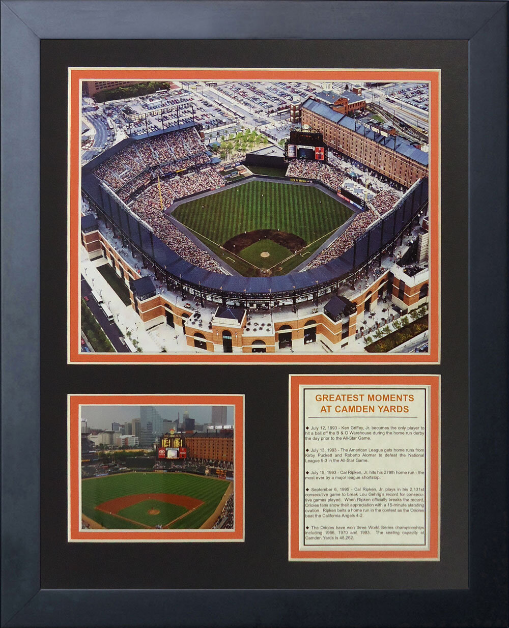 Baltimore, MD Camden Yards Warehouse Panoramic - Canvas or Photo Paper