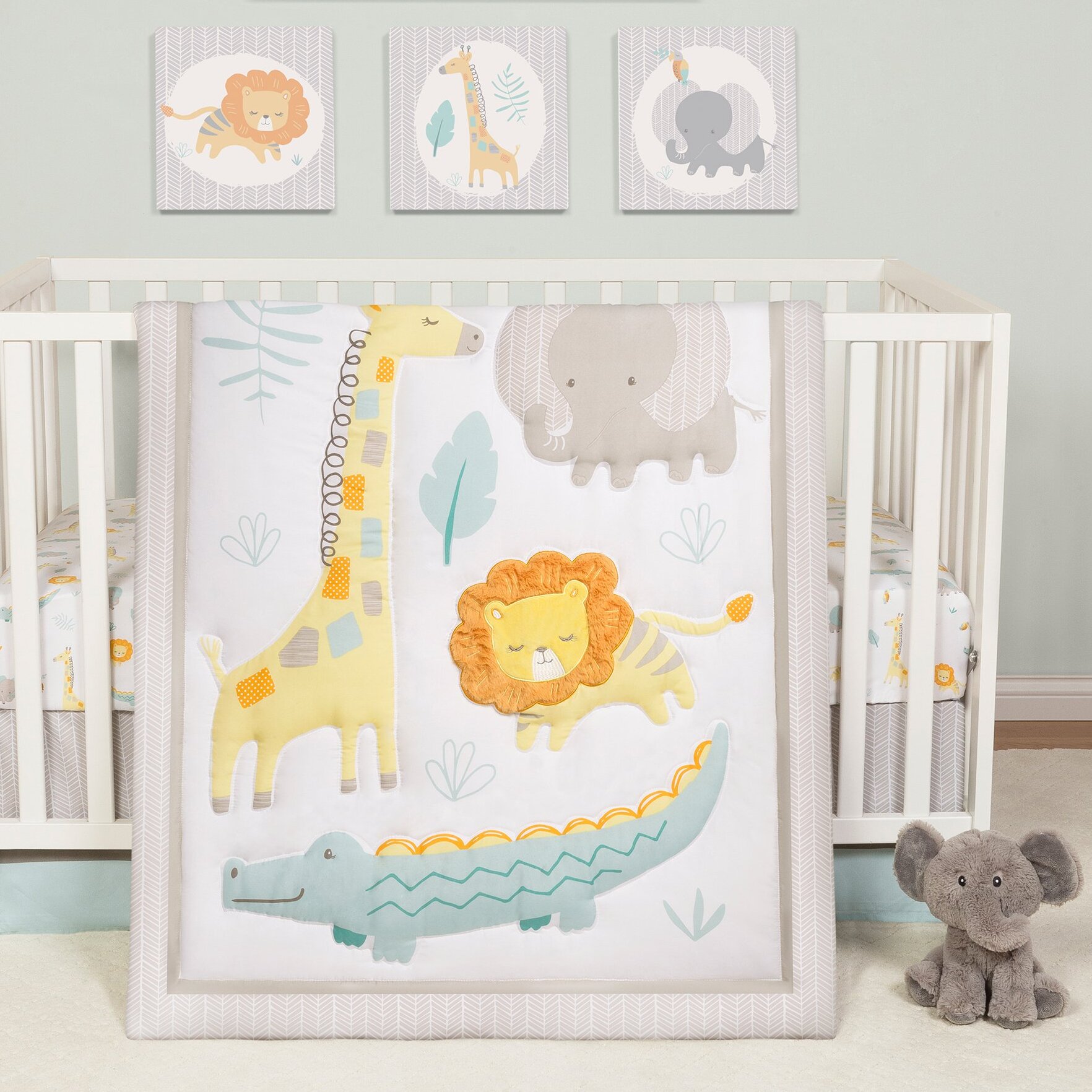 Alligator crib outlet bedding