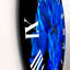 Horloge murale bleue fleurs de chrysanthème II-60281309