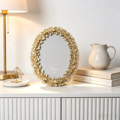 Metal Photo Frame, Gold Vintage Ornate Poster Photo Frames With Metal Frames, Tabletop Display