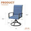 Chaises de patio rembourrées et pivotantes-1743949820