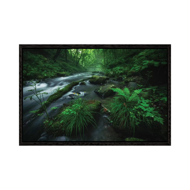 Summer in Japan XIV 1 Piece Wall Art on Canvas, 66.04cm H x 101.6cm W x 3.81cm D, Black Framed