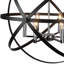 Lustre de globe 6 lumières de style bougie Landover