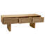 Lockett Solid Wood Sled Coffee Table with Storage