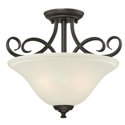 Plafonnier encastré 14,49 po 2 lumières Metz