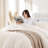 Fluffy Comforter Set 3 Pieces- All Seasons Heavy Faux Fur Comforter With Two Pillowcases-116802368-116802367
