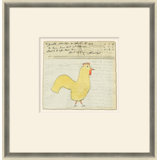 Chicken - Sm. Mennonite Ledger Drawing Print by Soicher Marin Archives
