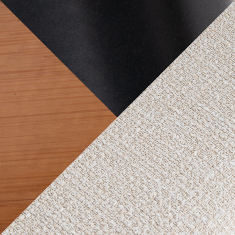 Tabouret de bar à hauteur fixe avec pivot, Beige